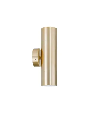 Up & Down Pillar Light | Brass | TRIColour