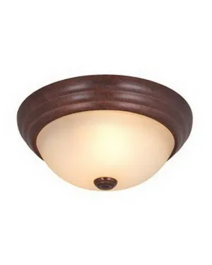 Vaxcel Lighting CC7005 RBZ Three Light Flush Ceiling Mount in Royal Bronze Finish