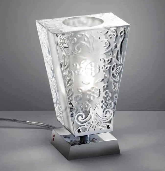 Vicky D69 B01 Lead Crystal Table Lamp From Fabbian