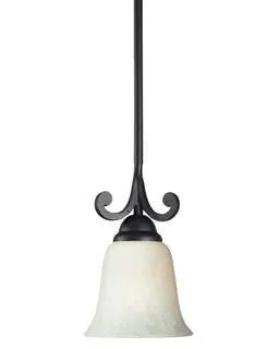 Z-Lite Lighting 139MP One Light Mini Pendant in Matte Distressed Black Finish